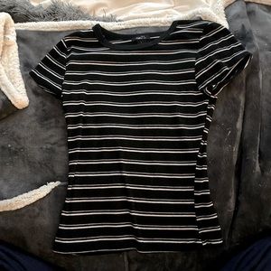 Black and White Striped Shirt